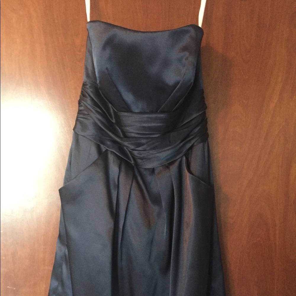 David’s Bridal Navy Dress size 6, style 83707